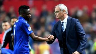 Aworan Ahmed Musa ati Claudio Ranieri