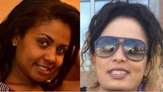 እህትማቾቹ ድምፃዊያን ዳናይት (በግራ) እና ሰምሃር (በቀኝ)