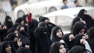 متظاهرات بحرينيات