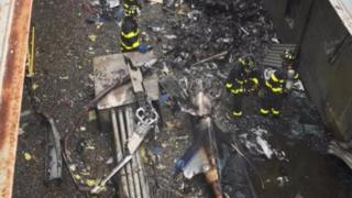 Helicopter crash in Manhattan