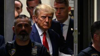 In Pictures: Donald Trump Inside The Courtroom - BBC News