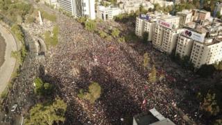 Una vista aérea de la Plaza Italia