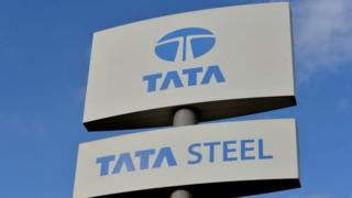 A TATA steel sign