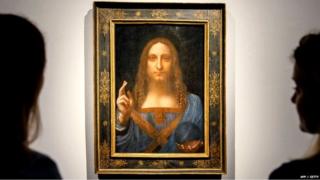 Salvator Mundi by Leonardo da Vinci sold at auction at Christie's in New York back in 2017