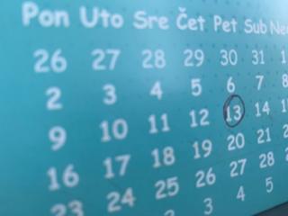 kalendar, petak 13.