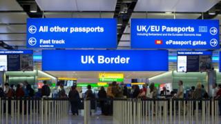 Border controls at Heathrow Airport