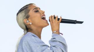 Ariana Grande appears to confirm engagement reports - BBC News