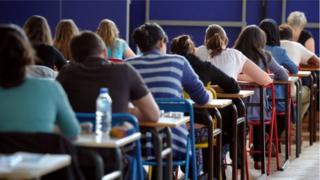 Pupils take school exam