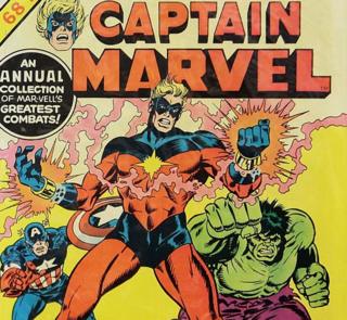 Captain America, Captain Marvel and the Hulk