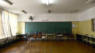 Sala de aula vazia