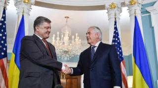 Петро Порошенко і Рекс Тіллерсон