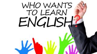 Who wants to learn English? - заставка проекта "Learn English with the BBC" (Учите английский язык с Би-би-си)