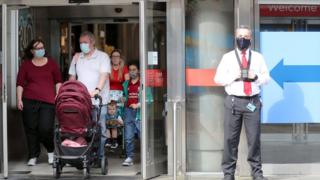 Shoppers in Belfast