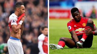 Agbabọọlu Arsenal ati Manchester United