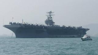 สหรัฐฯ ได้ส่งกองเรือบรรทุกเครื่องบินยูเอสเอสอับราฮัม ลินคอล์น (USS Abraham Lincol Carrier Strike Group) และกองกำลังทิ้งระเบิดไปยังศูนย์บัญชาการกลางสหรัฐฯ