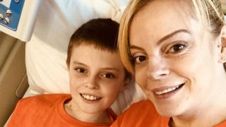 Taylor and his mum Gemma Dodsworth