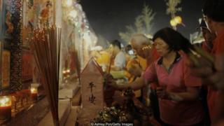 Festival dos fantasmas, em Taiwan