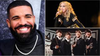 Drake, Madonna and The Beatles