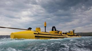 Turbinas de energia movidas por ondas em Eday