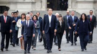 Martín Vizcarra y su gabinete