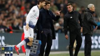 Umutoza Mauricio Pochettino yinjije mu kibuga rutahizamu Fernando Llorente ku munota wa 84 asimbura, ahita atsinda igitego ku mupira wa mbere yari afashe ari mu rubuga rw'amahina rwa Borussia Dortmund