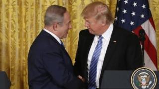 الرئيس الأمريكي دونالد ترامب ورئيس الوزراء الإسرائيلي بنيامين نتياهو