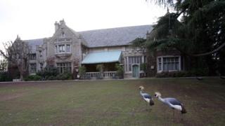 A view of the Playboy Mansion in this January 11, 2007, file photo in Beverly Hills.