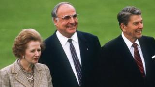 Thatcher, Kohl ve Reagan