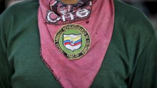 Pañuelo de un miembro de las FARC.