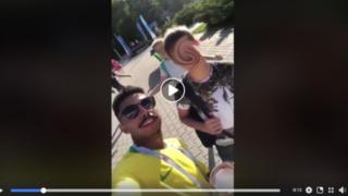 Adolescente sendo induzido a falar que quer dar para o Neymar