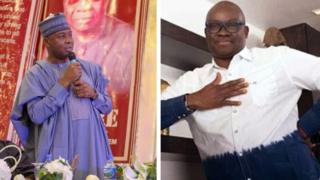 Bukola Saraki àti Ayo Fayose fàdúrà ọdún Kérésì ráńṣẹ́