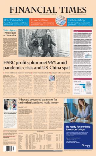 Financial Times front page