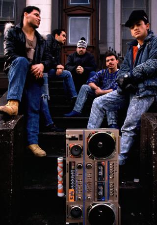 A group on the stoop