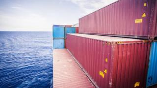 Red Sea shipping containers