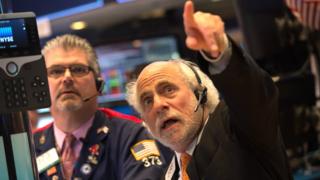 US stock exchange traders