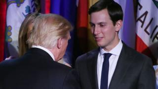 Donald Trump y Jared Kushner.