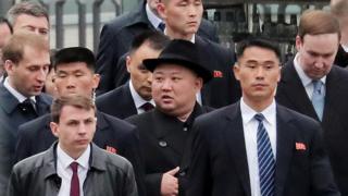(캡션) 블라디보스토크 도착한 김정은 위원장