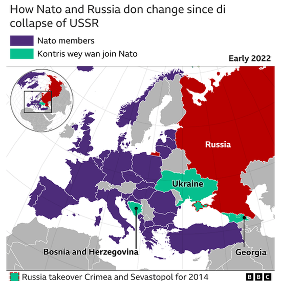 Ukraine crisis Five maps to explain Russian invasion BBC News Pidgin