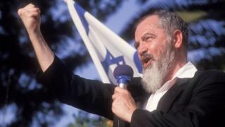Haham Kahane 1990 yılının mayıs ayında İsrail'de bir konuşma yaparken