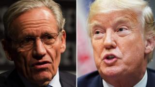 Kitabın yazarı gazeteci Rob Woodward ve ABD Başkanı Donald Trump