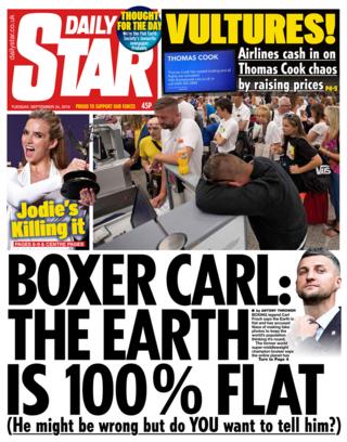 The Daily Star front page 24/09/19