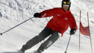 Michael Schumacher esquiando antes de su accidente en 2013