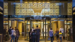 The entrance of Crown Casino in Melbourne