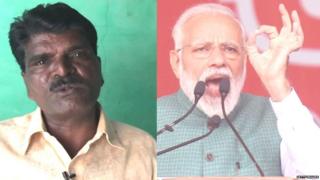 बाबासाहेब साळवे आणि पंतप्रधान नरेंद्र मोदी
