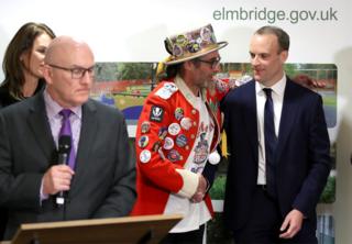 in_pictures Dominic Raab and Baron Badger