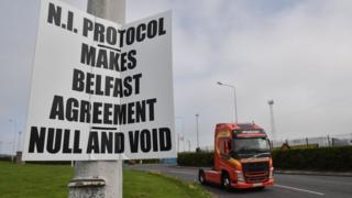 There have been many protests in Northern Ireland against the protocol
