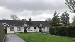 A house in Cairn Walk in Crumlin has been cordoned off by police