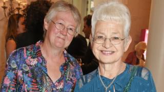 jacqueline-wilson-with-trish-at-an-awards-ceremony