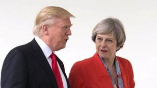 Дональд Трамп и Тереза Мэй