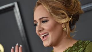 Adele at an award ceremony